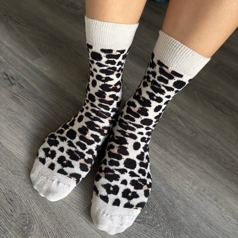 Happy Socks Leopard Print Calf Socks